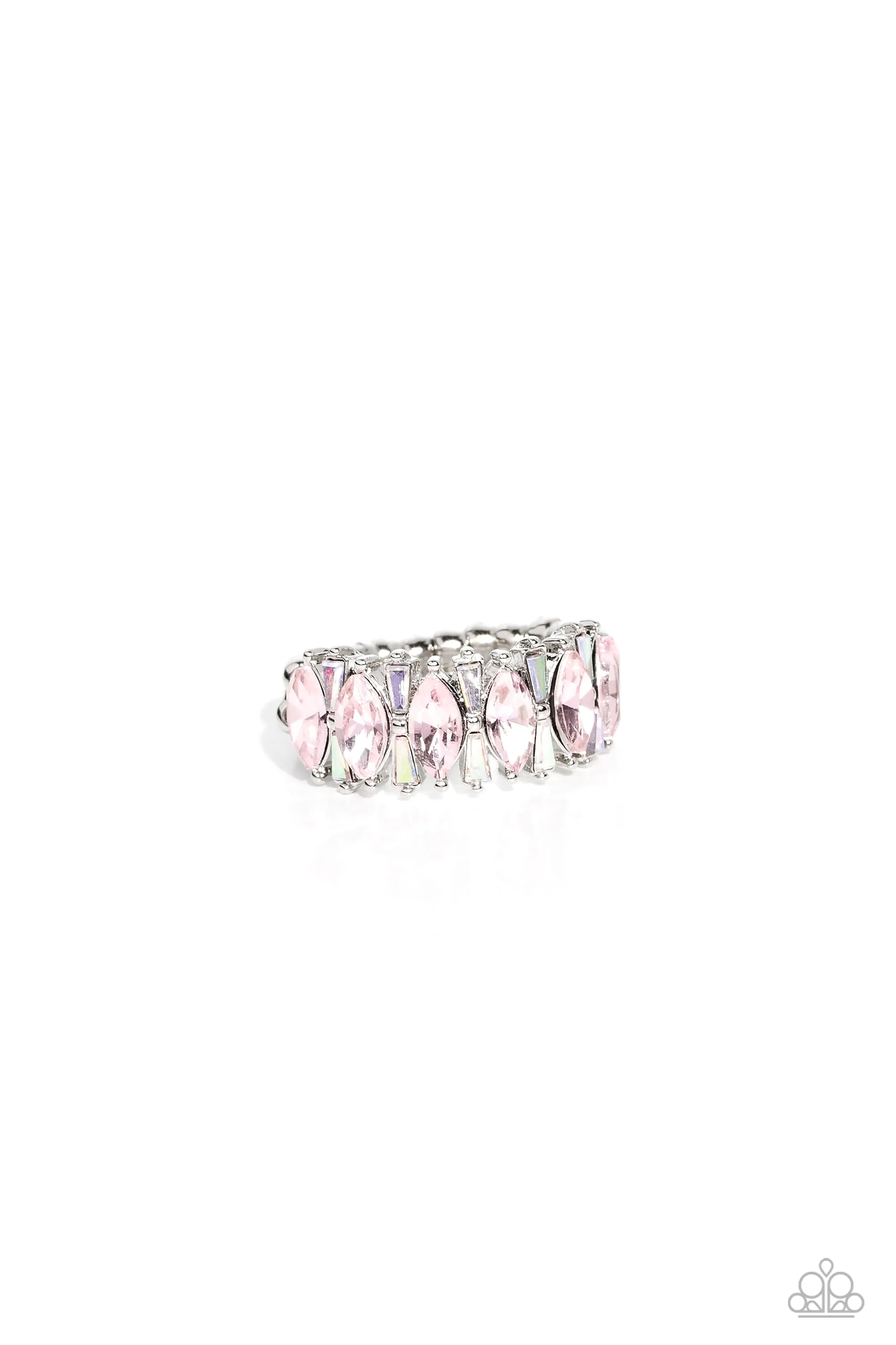 Paparazzi Kaleidoscopic Knockout - Pink Iridescent Ring