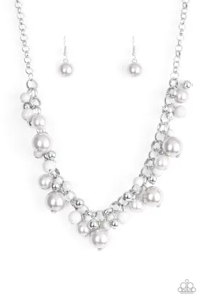 Paparazzi The Upstater - Silver Necklace