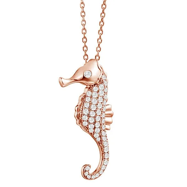 Pavé Seahorse Pendant