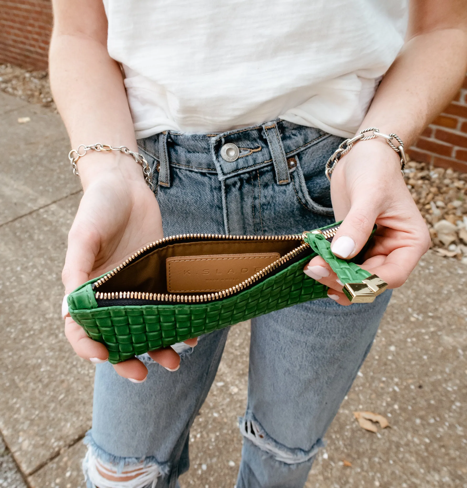 Pencil Pouch | Emerald Weave