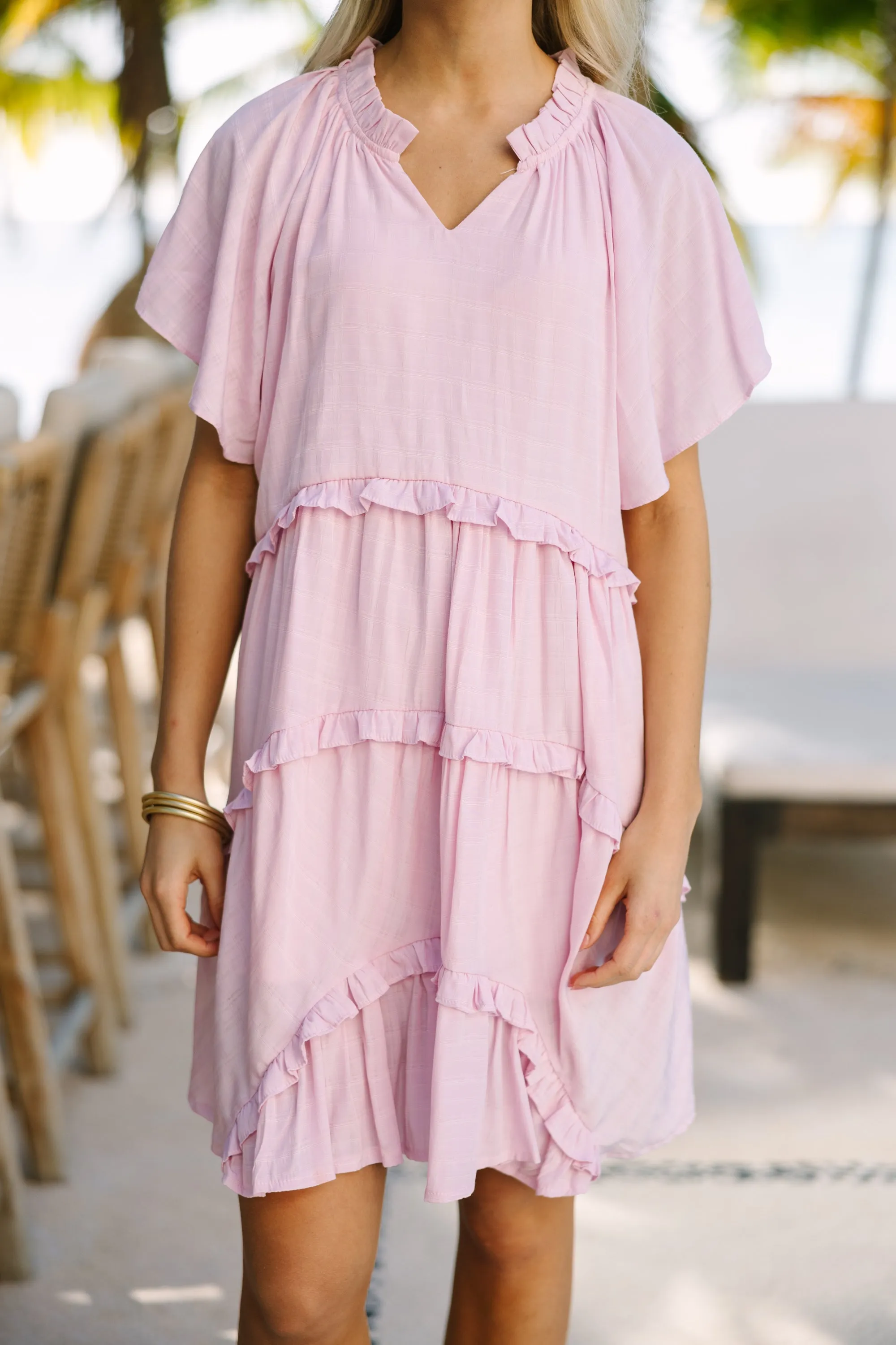 Perfectly You Light Pink Babydoll Dress