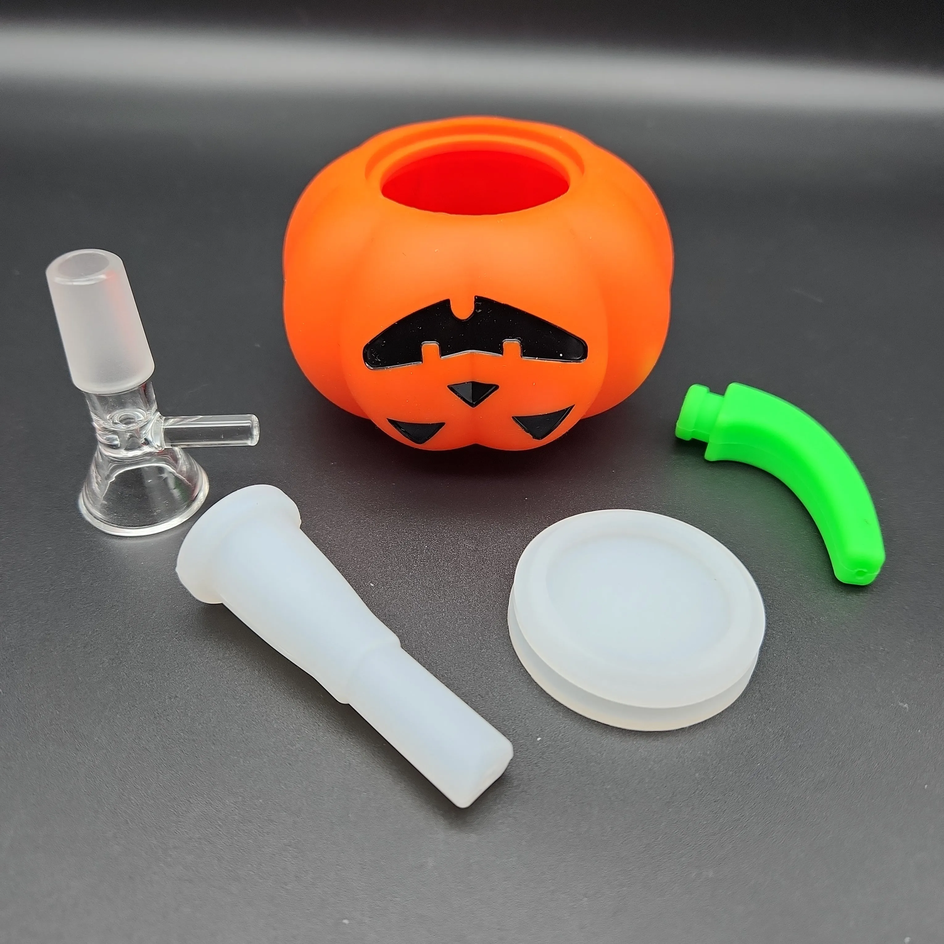 Pumpkin Silicone Water Bubbler