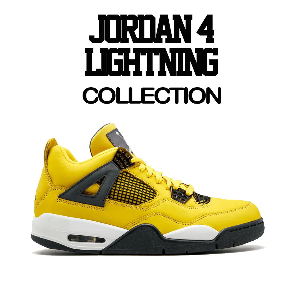 Retro 4 Lightning Shirt - Bullface - Yellow