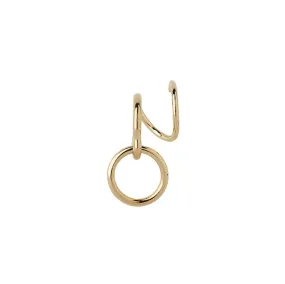 Saga Twirl Earring, Gold