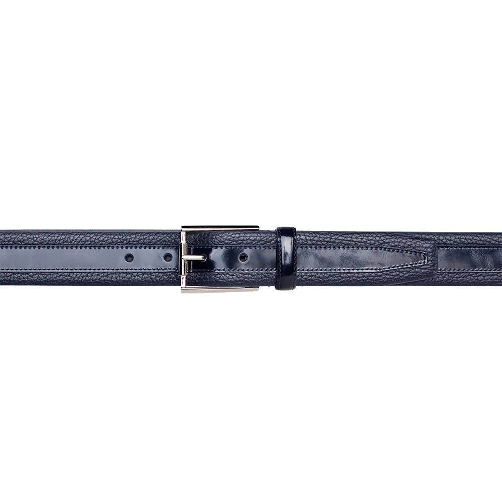 Soft Textured & Shine Calfskin Belt