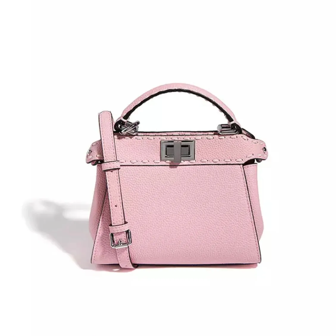 Sophie Pink Handstitched Tote