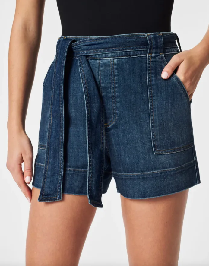 SPANX Tie-Waist Jean Short