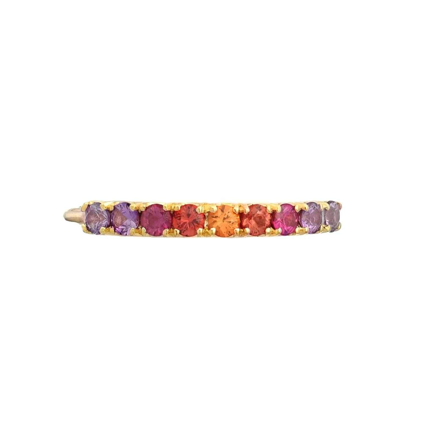 Sunset Double Linea Ombré Sapphire Bar Ring