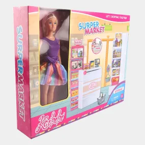 Supermarket Doll Playset For Girls