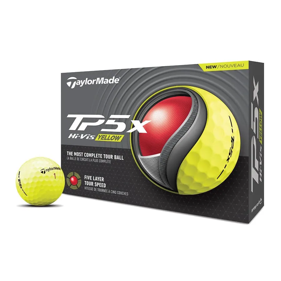 TAYLORMADE BALLES TP5X Jaune 2024