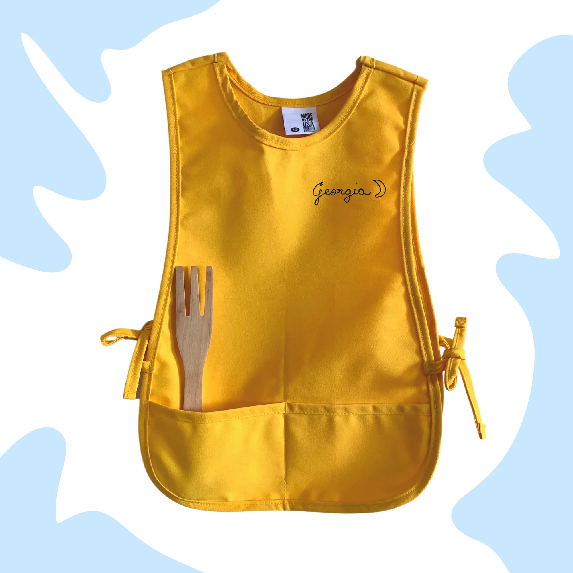 The Chainstitch Kids Apron - Yellow