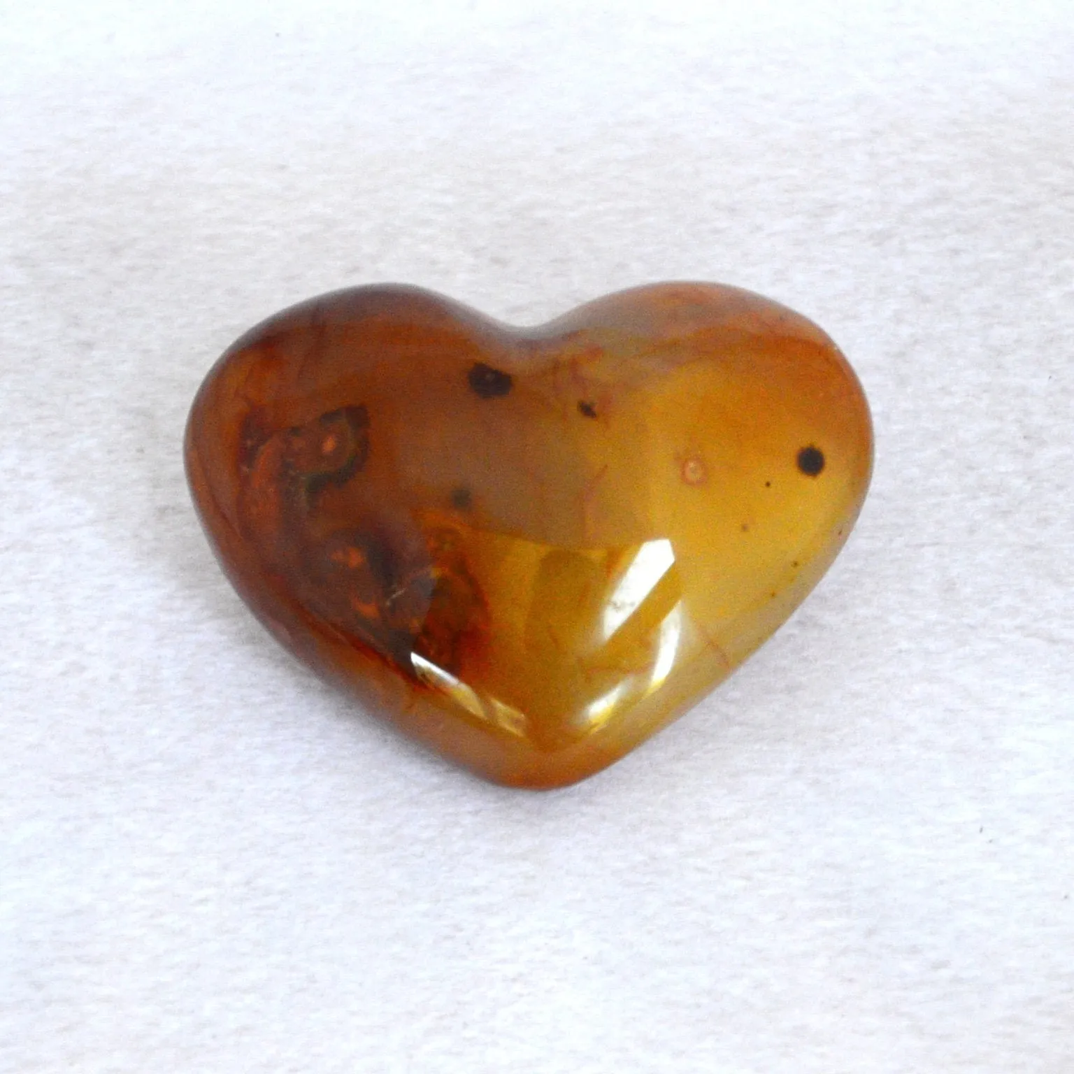 The Looking Glass Carnelian Healing Heart