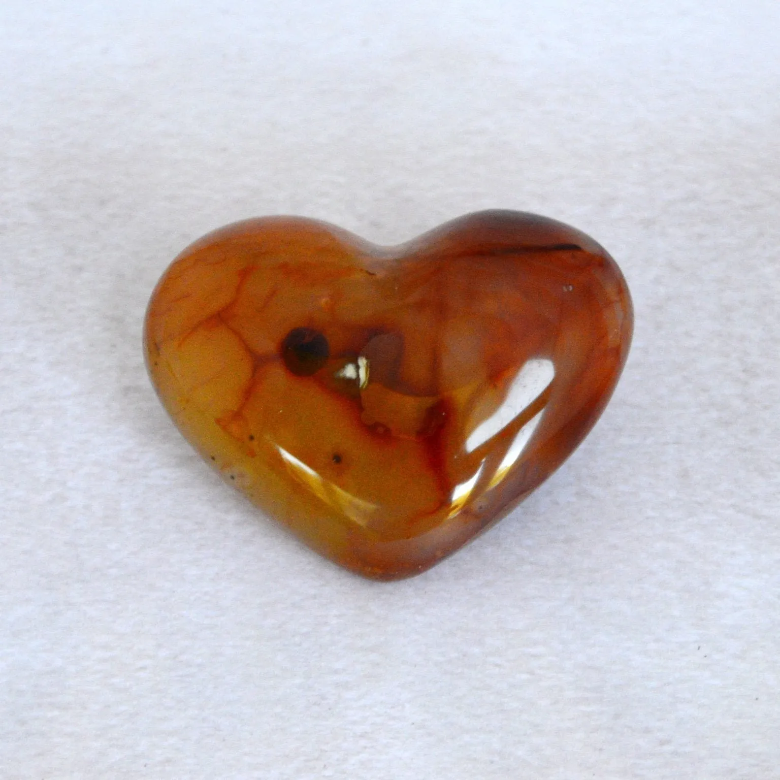 The Looking Glass Carnelian Healing Heart