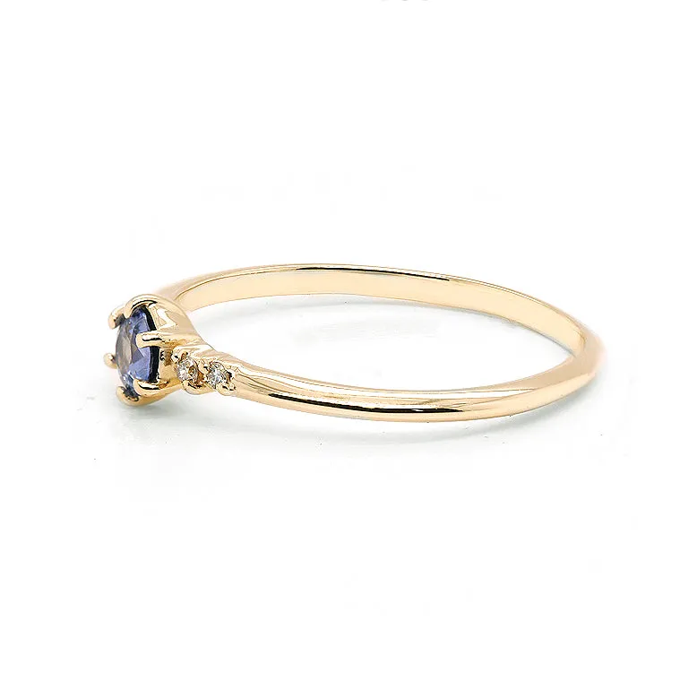 Thea II | blue sapphire & diamonds