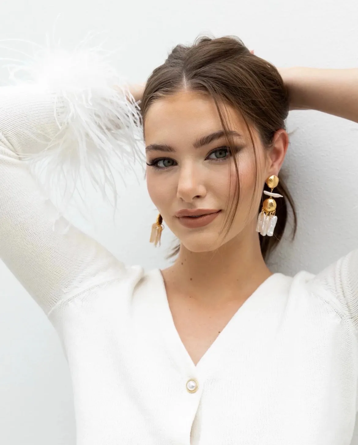 Tillie Pearl Statement Earrings